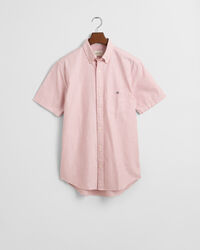 Camisa de manga curta às riscas Classic Oxford regular fit