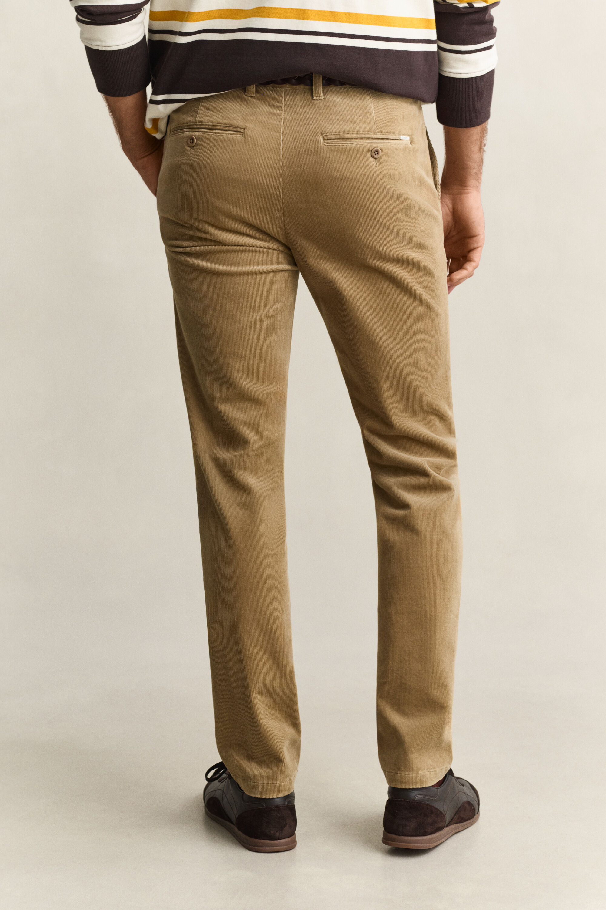 Calças chino de bombazina slim fit