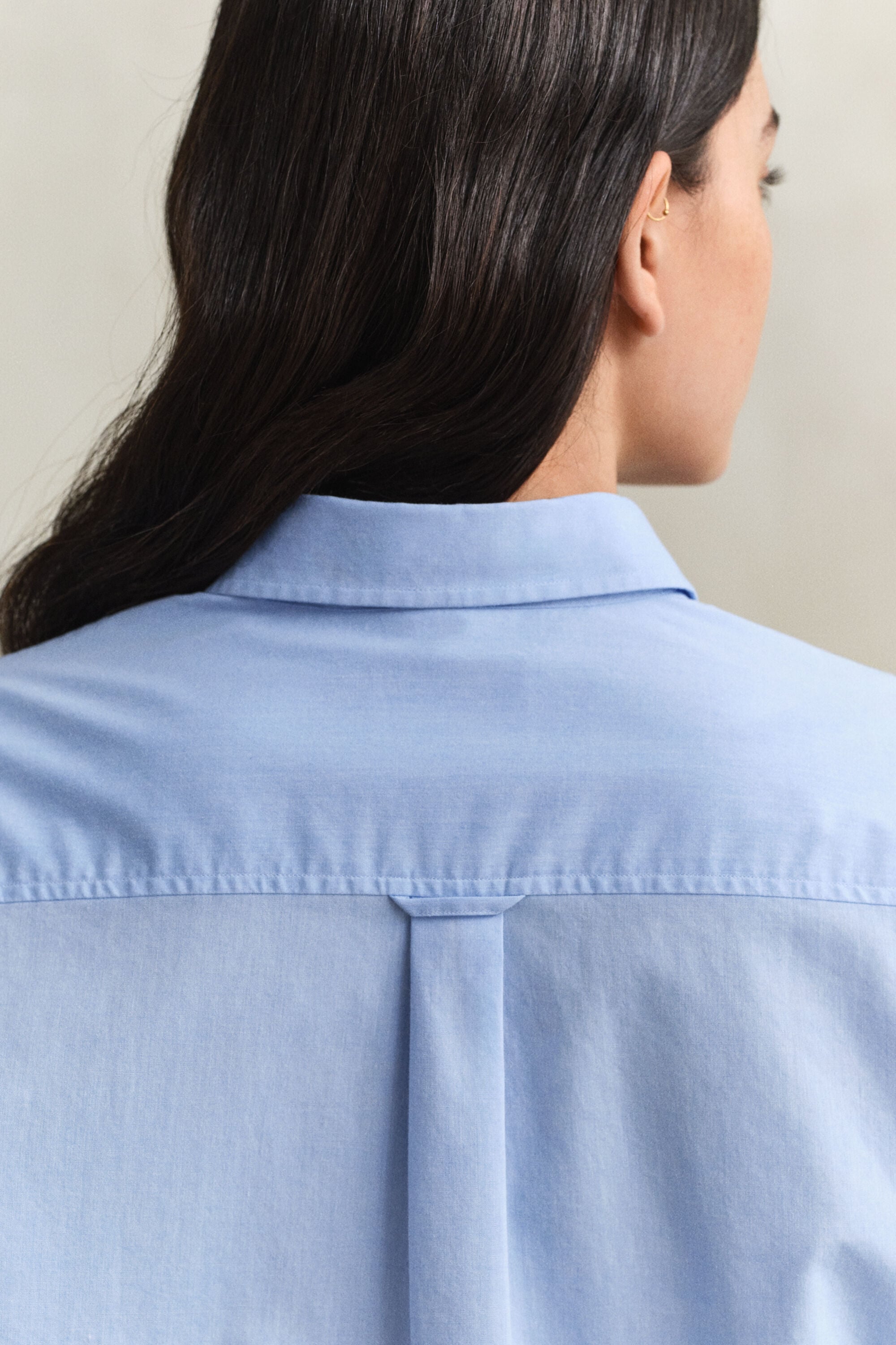 Camisa em algodão com punhos franceses