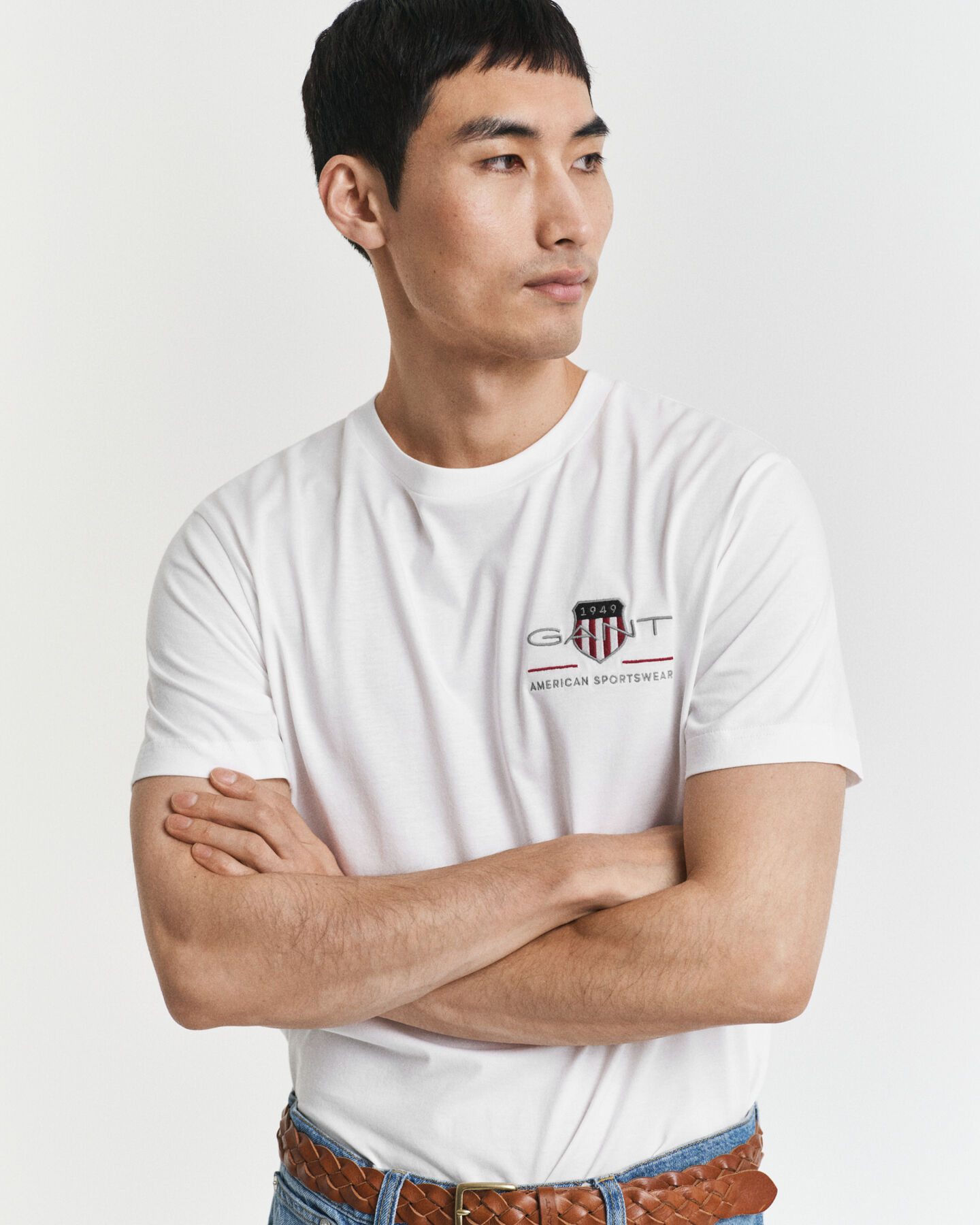 T-shirt bordada Archive Shield