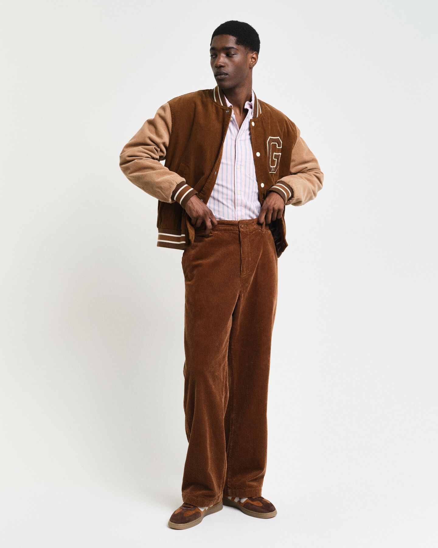 Camisa Oxford Archive às riscas regular fit