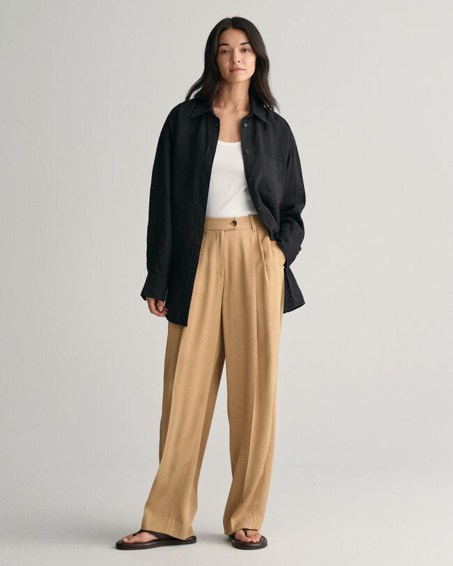 Camisa em linho oversized