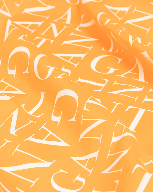 Sarongue com estampado Typography