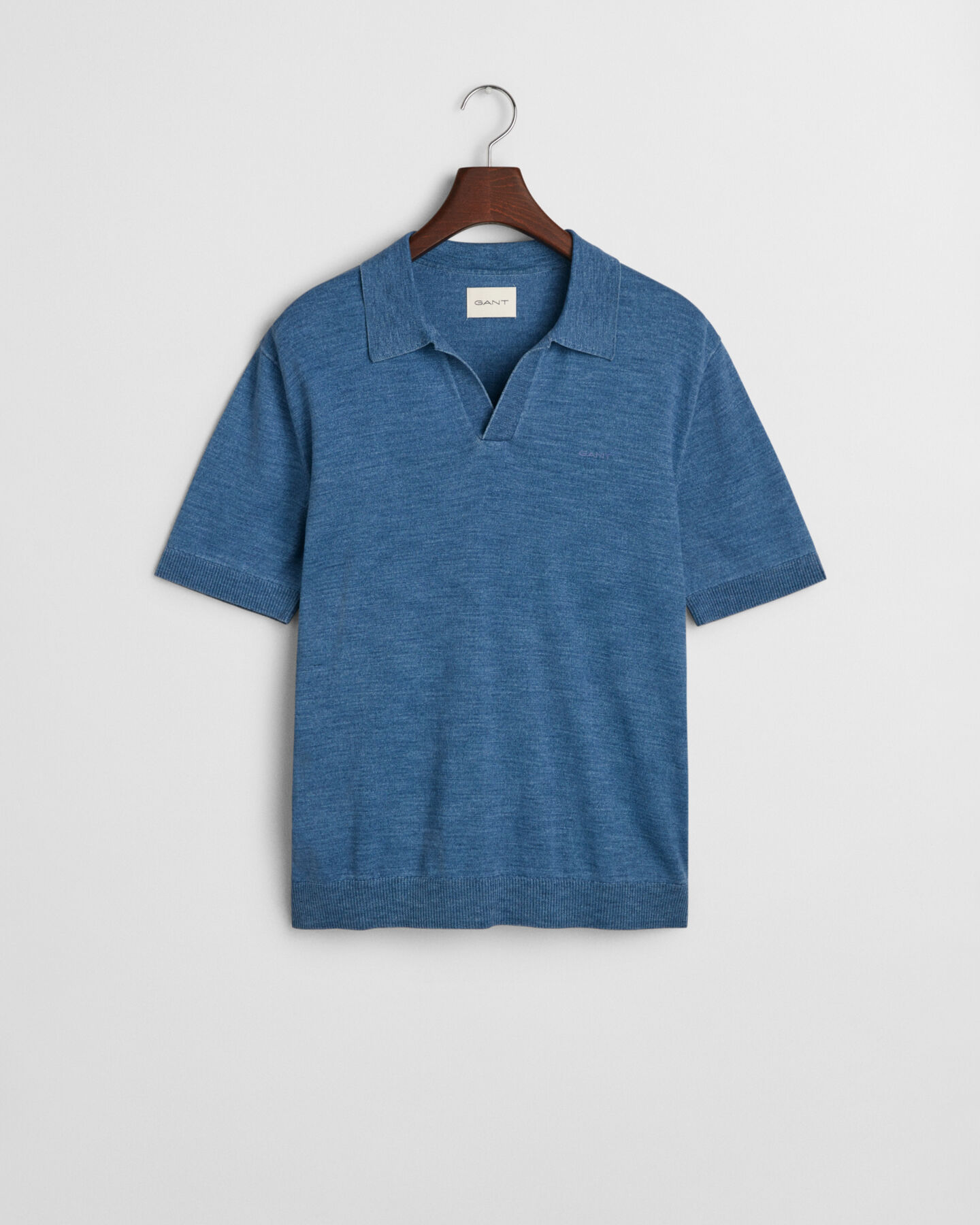 Camisola de malha estilo polo com manga curta Sunfaded