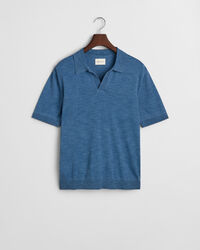 Camisola de malha estilo polo com manga curta Sunfaded