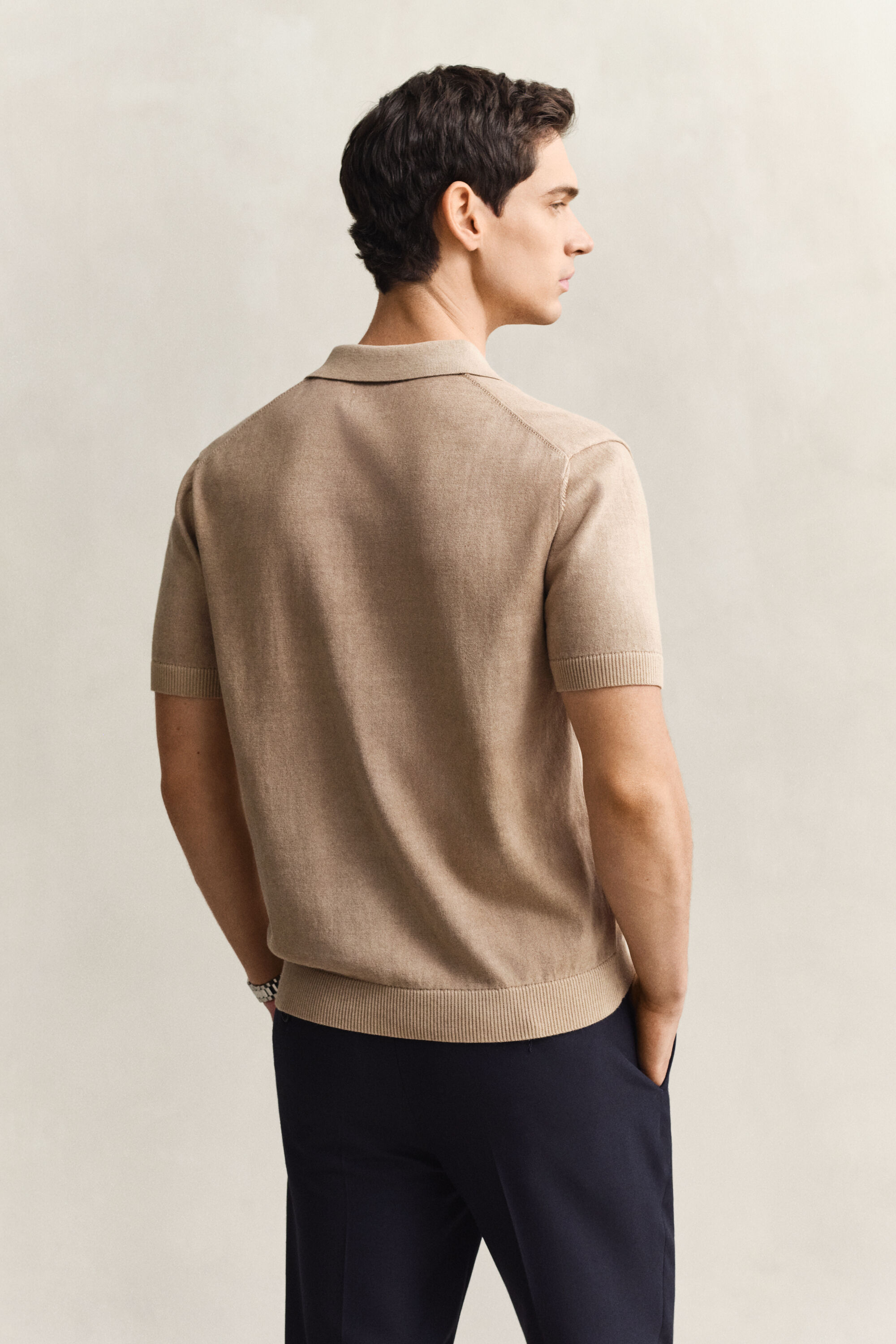 Camisola de malha tipo polo Sunfaded