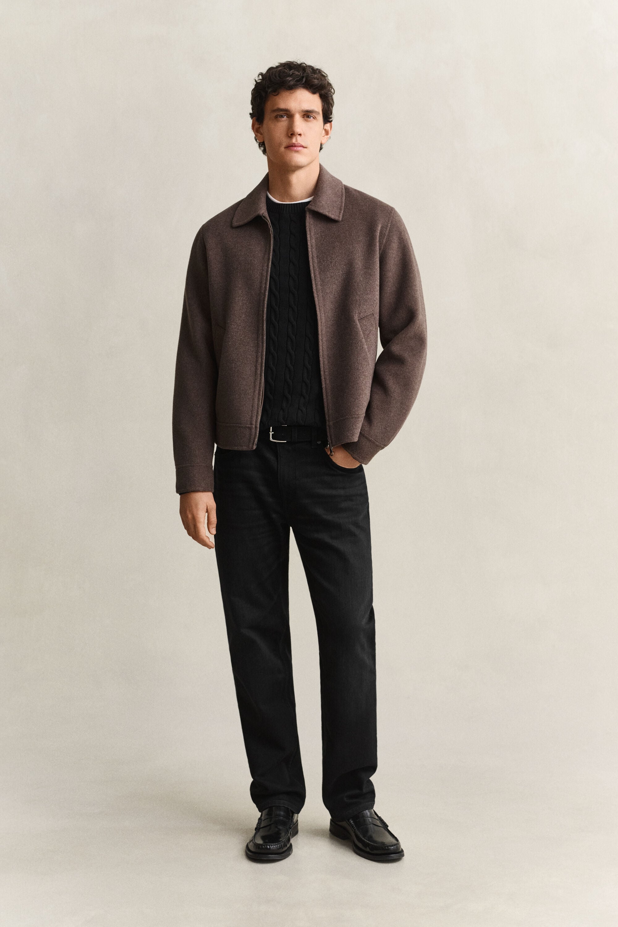 Camisola em malha entrançada Classic