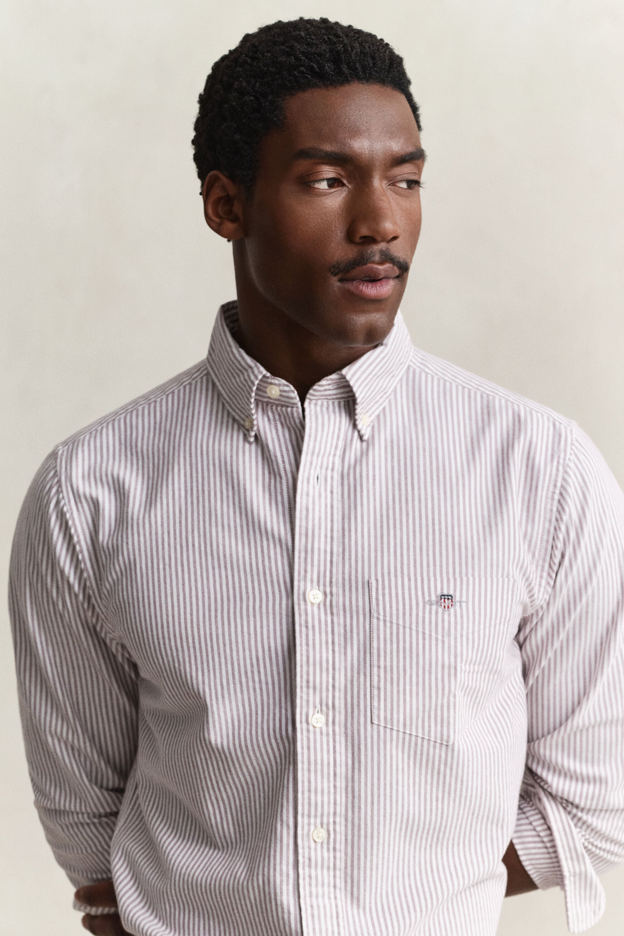 Camisa Oxford às riscas Classic regular fit