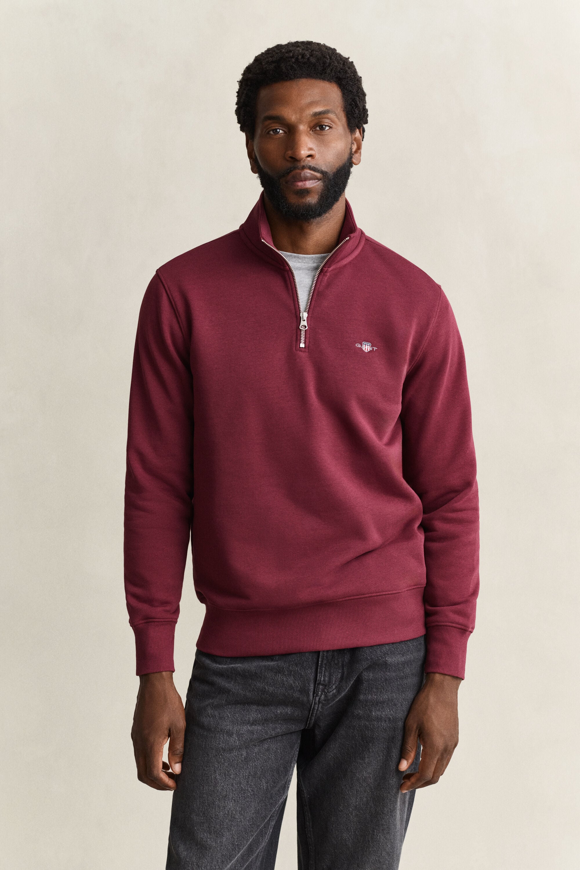 Sweatshirt com meio fecho Shield
