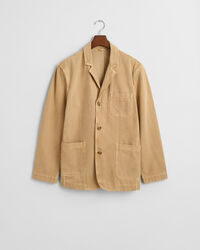 Blazer em lona relaxed fit