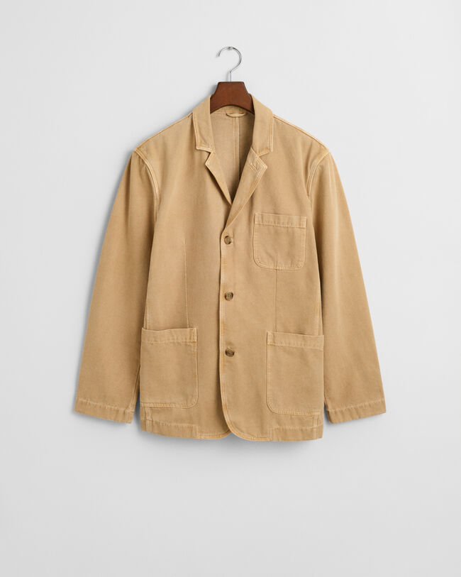 Blazer em lona relaxed fit