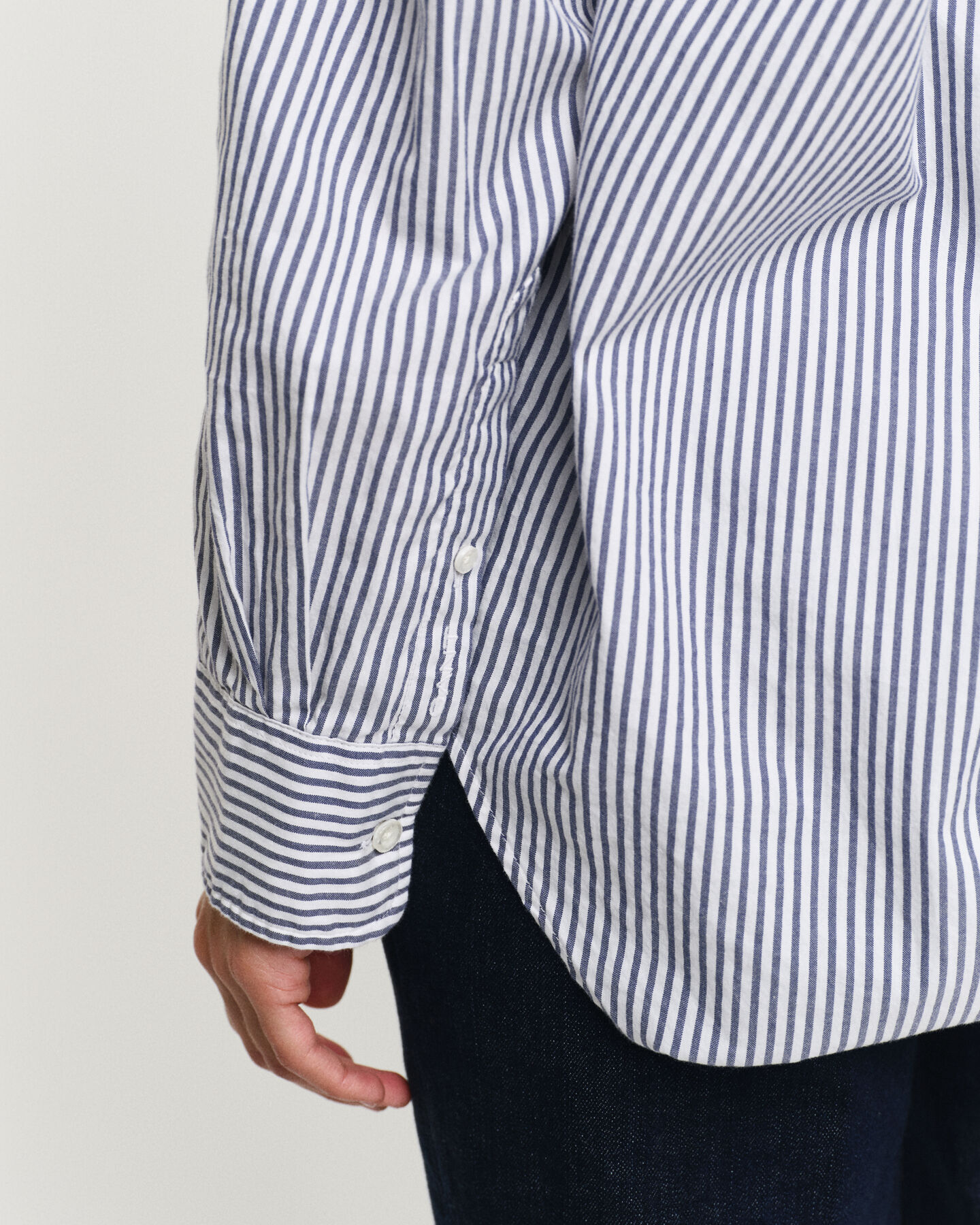 Camisa Luxury Oxford às riscas relaxed fit