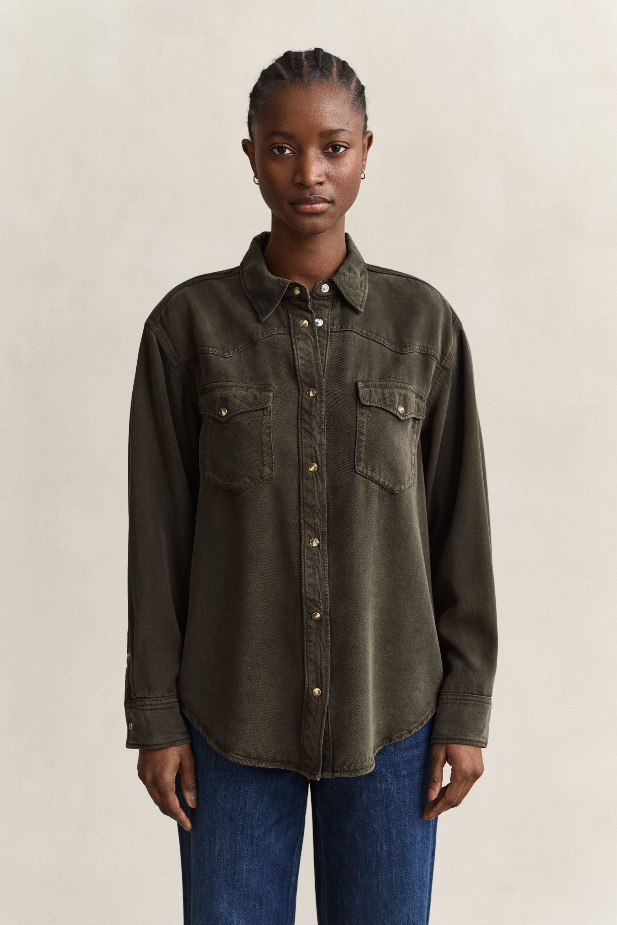 Camisa em sarja de ganga Ranger