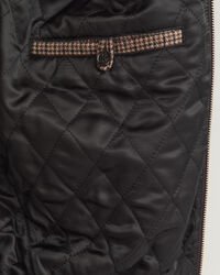 Casaco em lã Harrington com padrão de xadrez