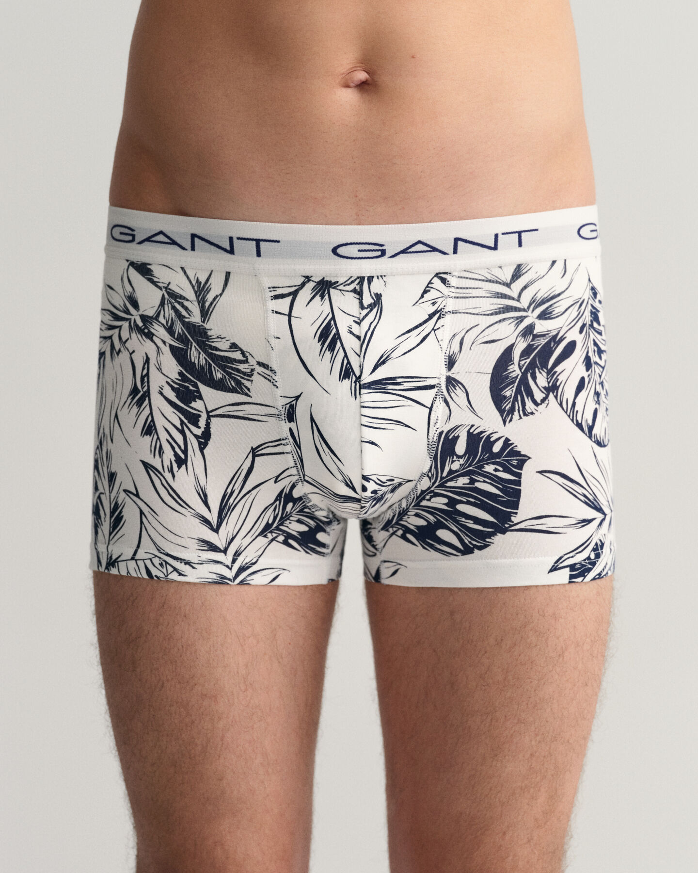 Pack de tr&ecirc;s boxers com estampado Tropical Leaves