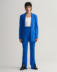 Calças de fato com perna a direito