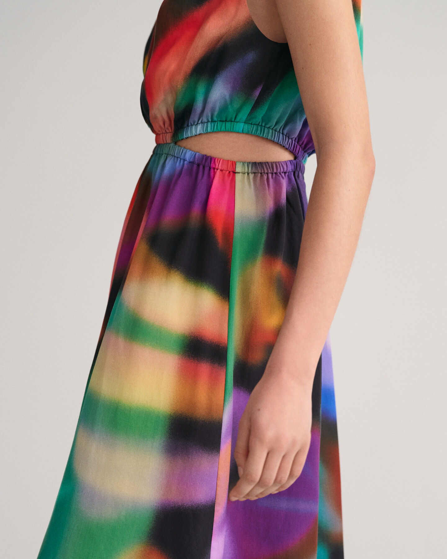 Vestido sem mangas com estampado Floral