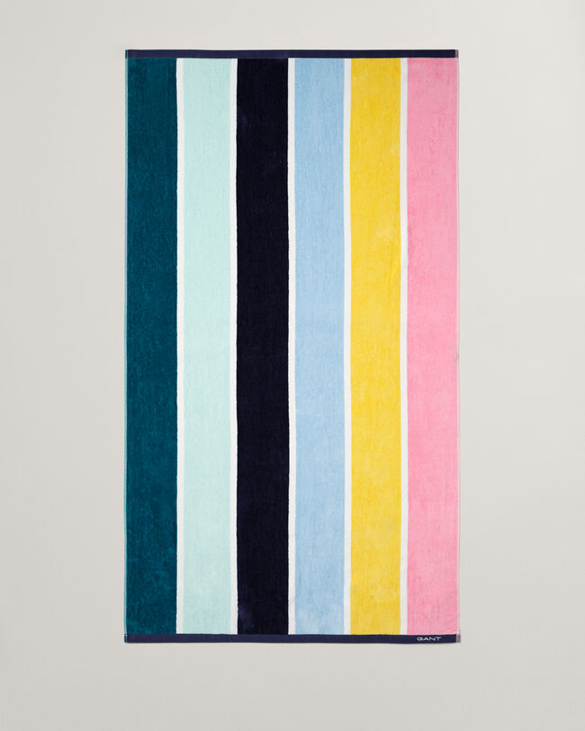 Toalha de praia às riscas