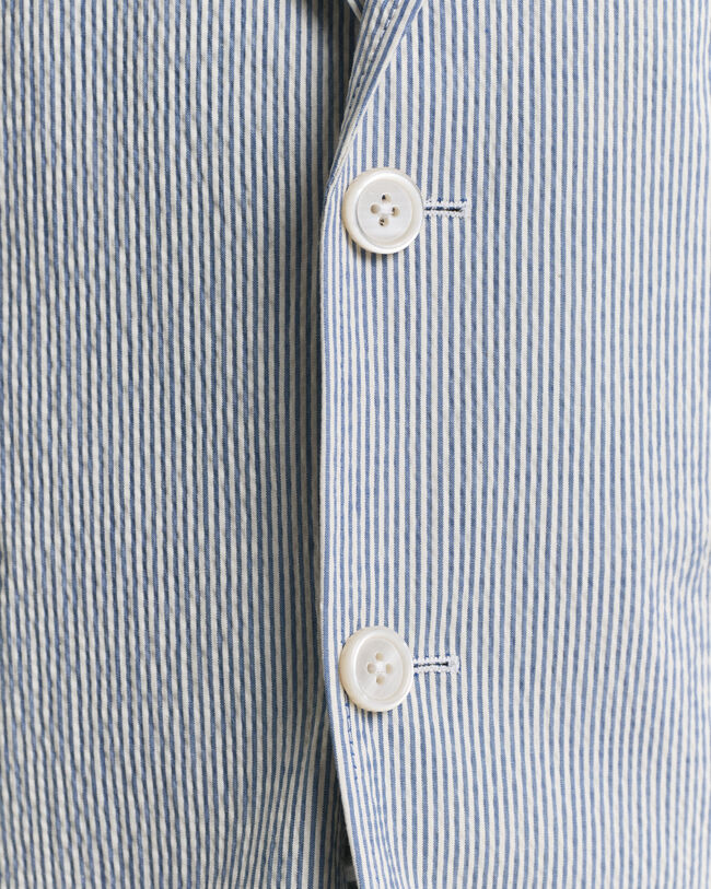 Casaco de fato Seersucker slim fit