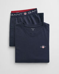 Pijama com calções e t-shirt