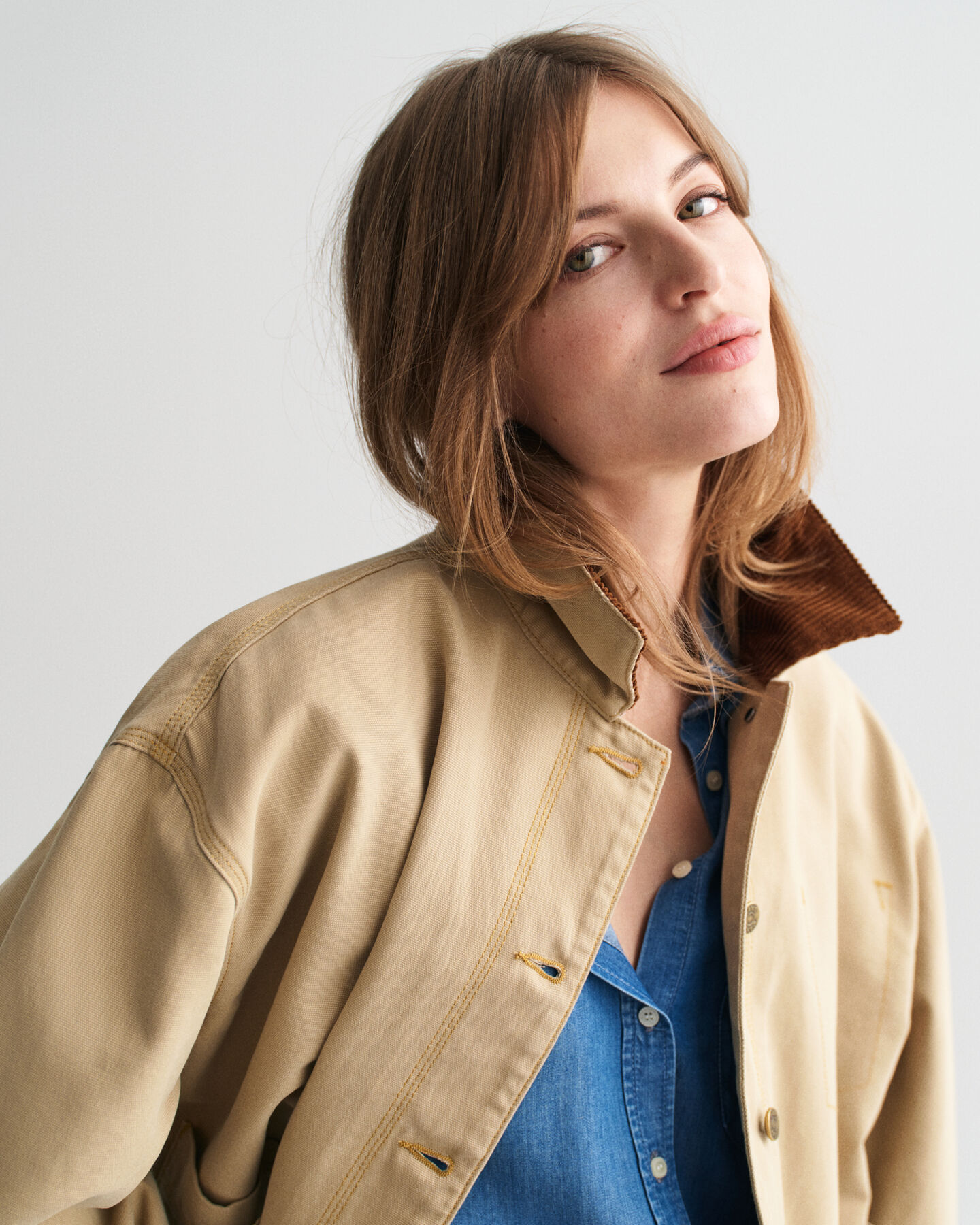 Casaco Workwear com efeito de lavagem