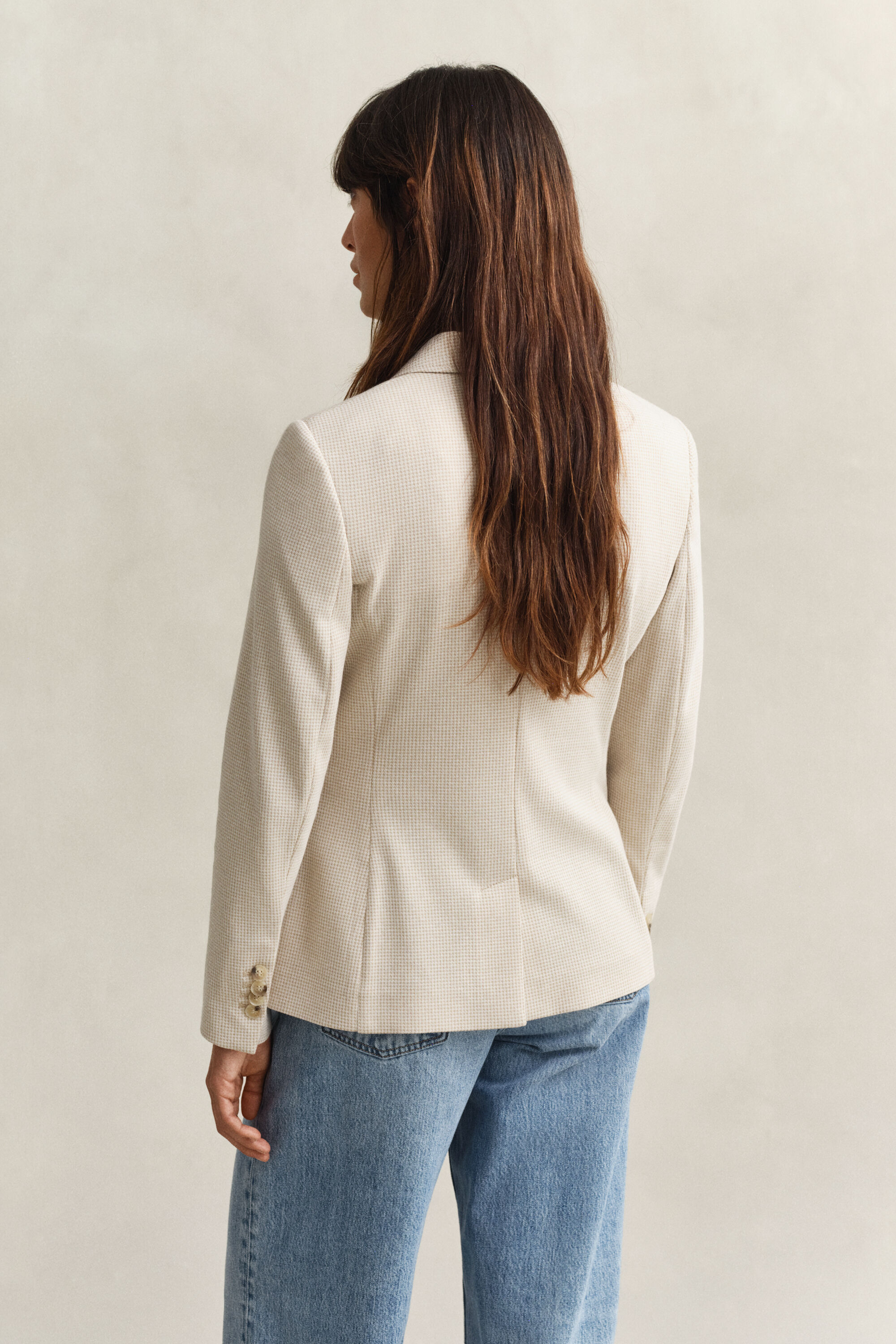 Blazer em algodão piqué