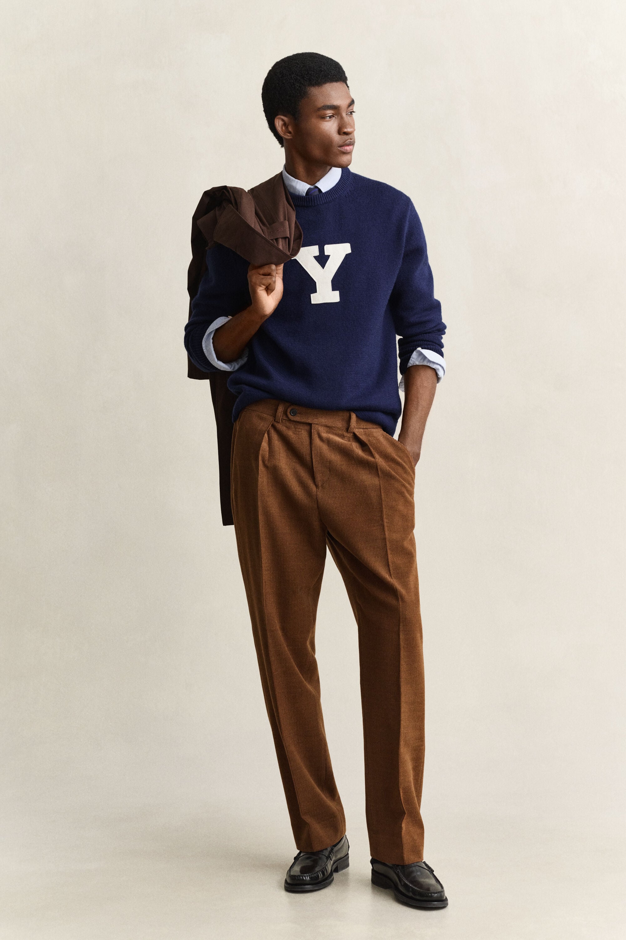 Camisola de malha em lã de merino Gant x Yale