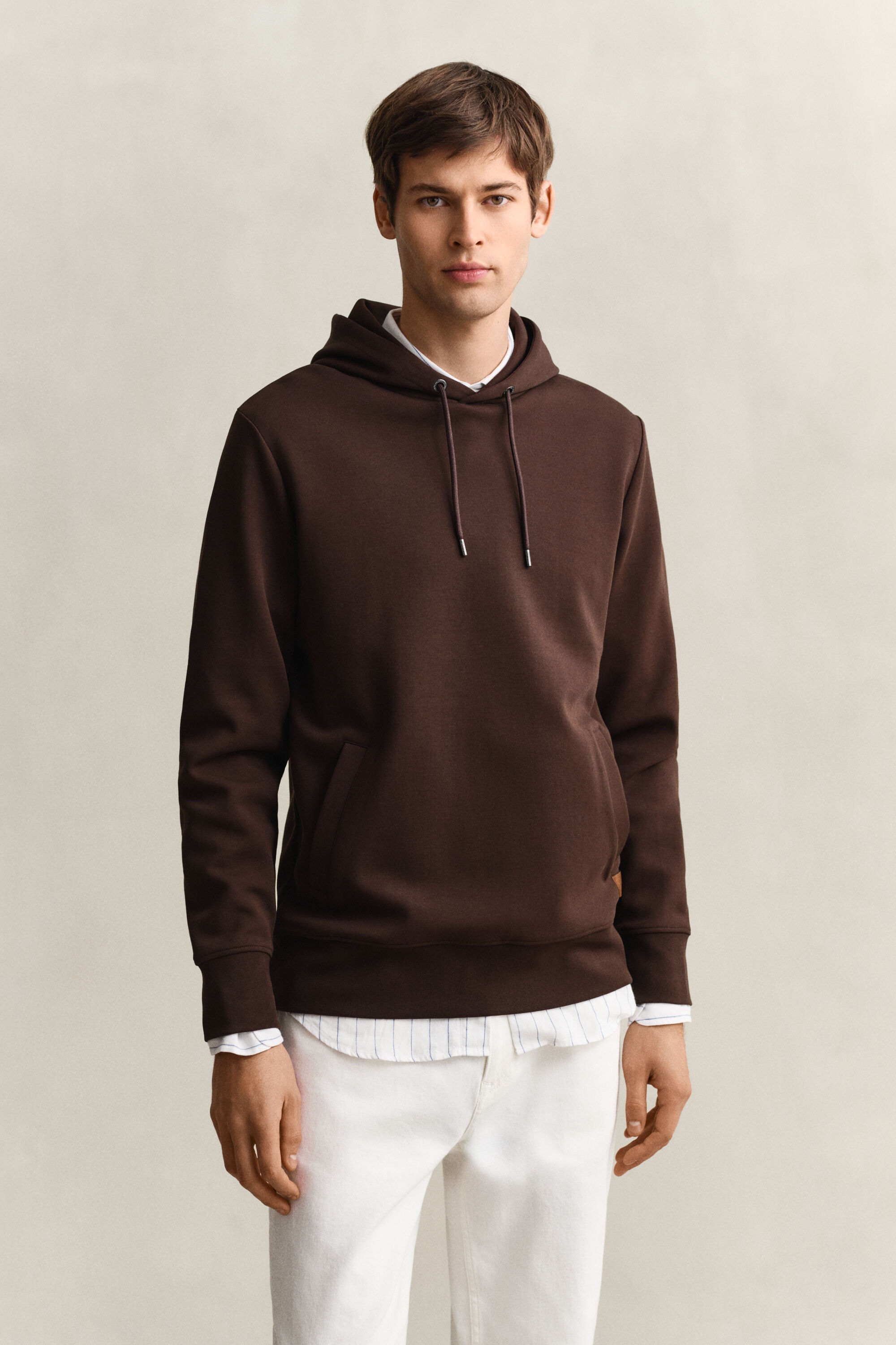Sweatshirt com capuz Interlock