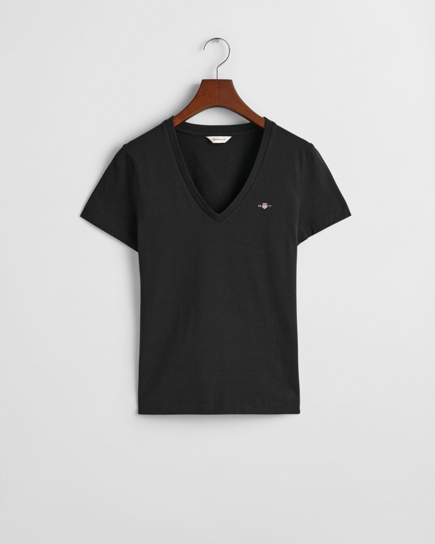 T-shirt com decote em V Shield