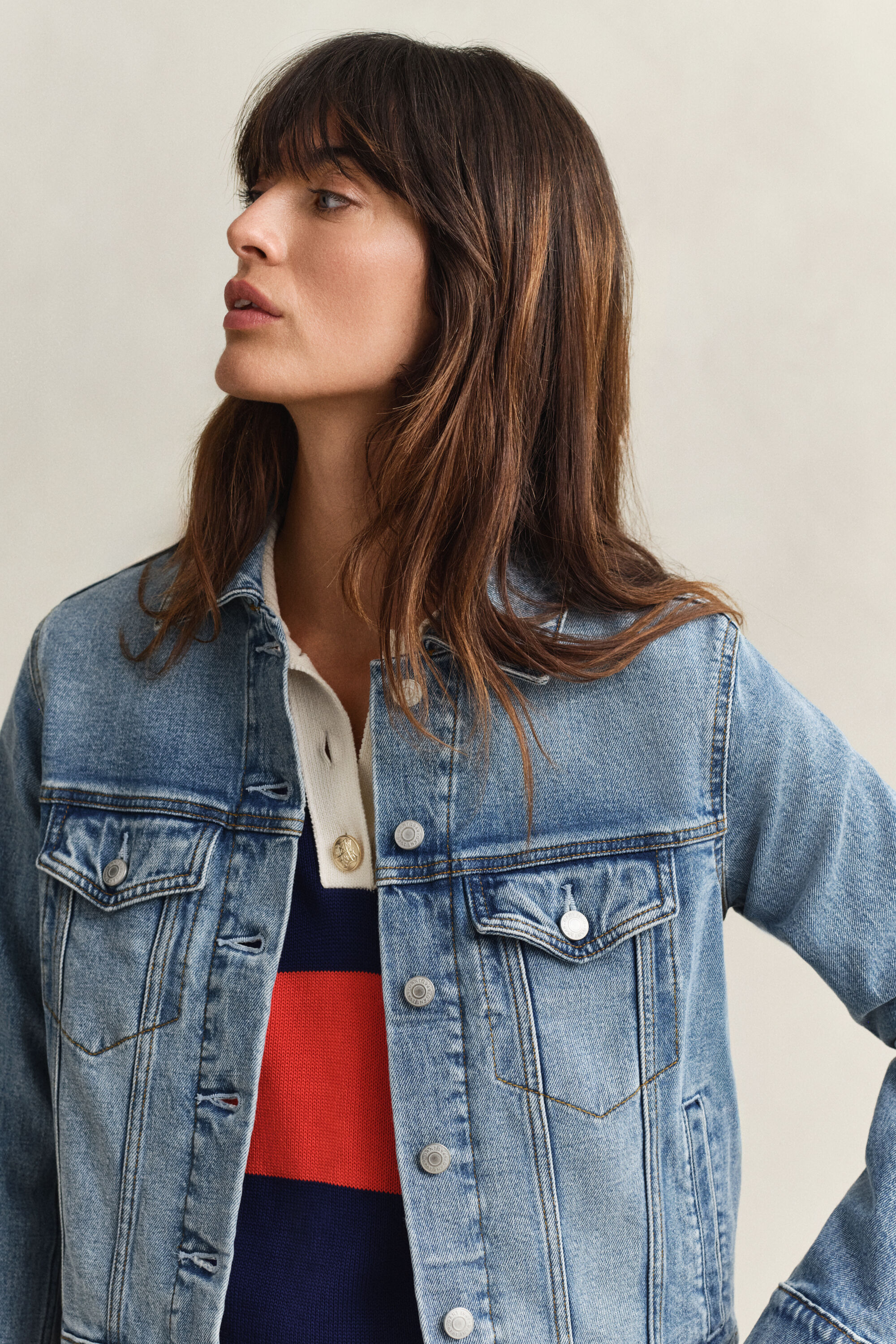 Casaco de ganga Trucker