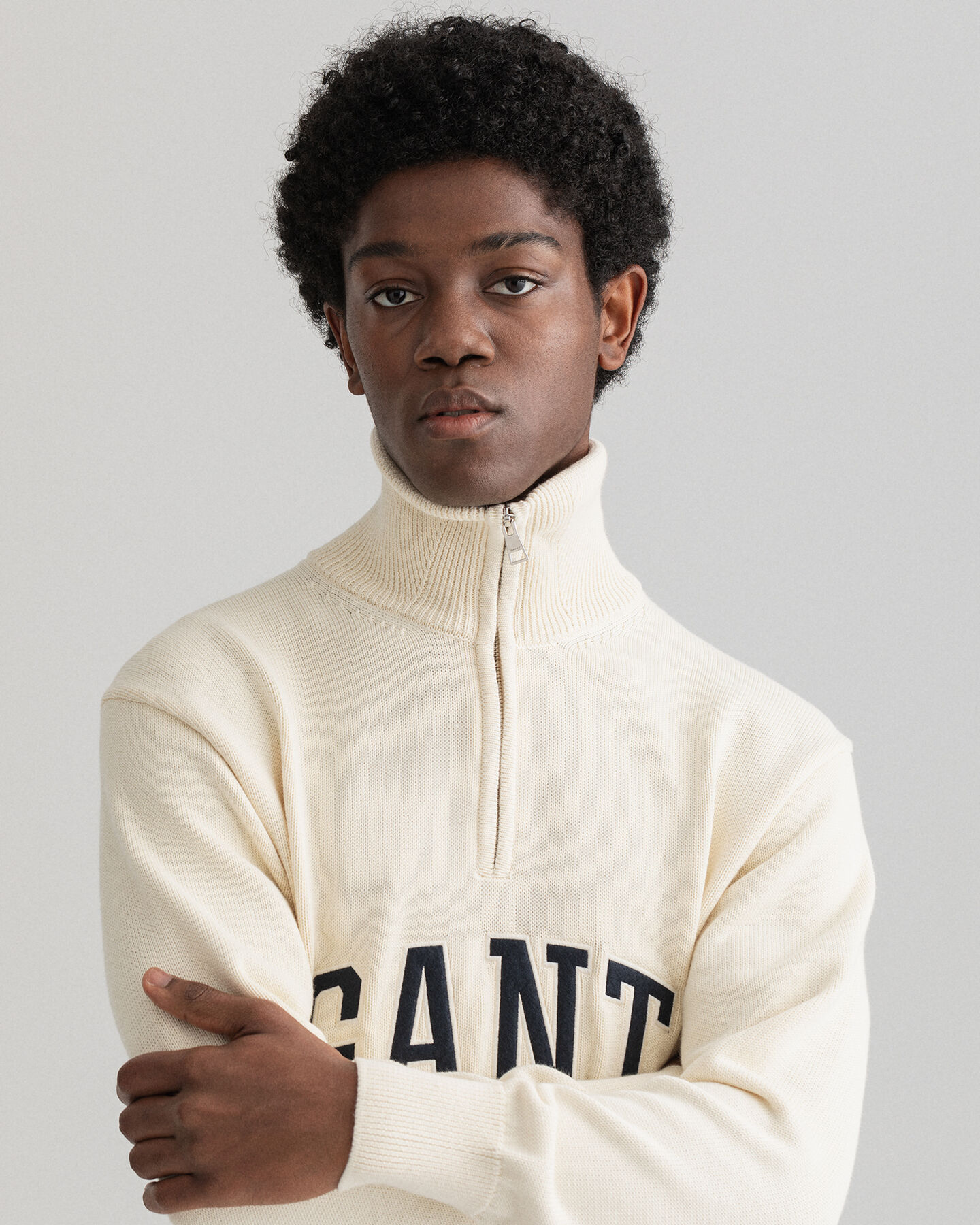 Sweatshirt com meio fecho de correr Retro Shield