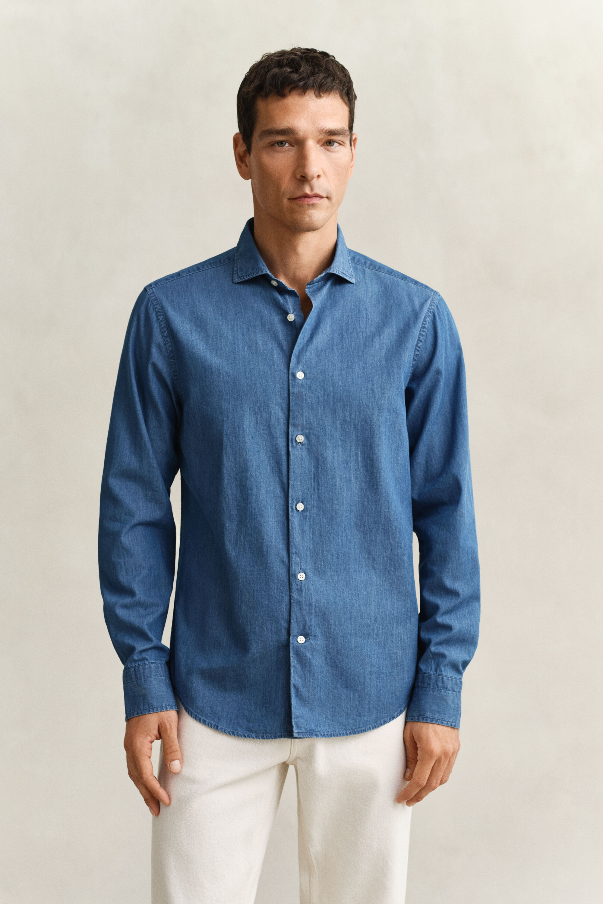 Camisa de sarja Indigo