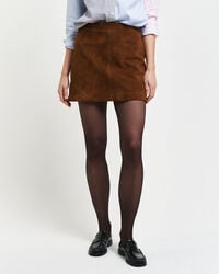 Saia em pele de camurça