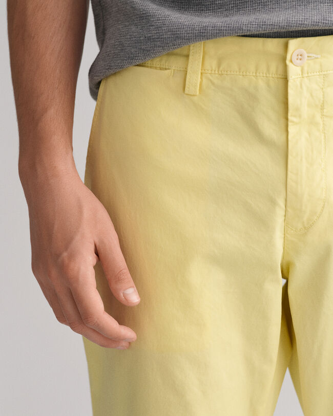 Cal&ccedil;as chino Hallden Sunfaded slim fit