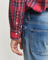 Camisa em padrão xadrez Tartan relaxed fit