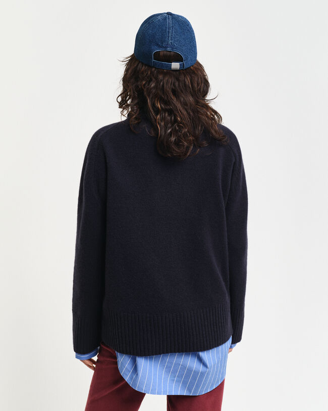 Camisola de gola alta em caxemira