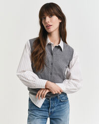 Colete de malha de manga curta leve