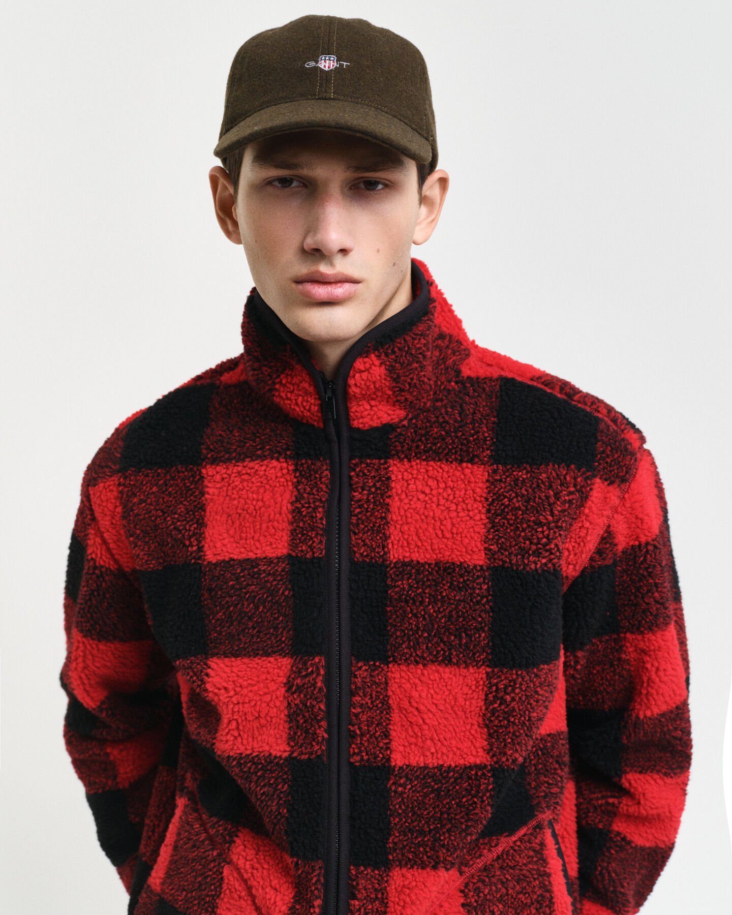 Polar com padrão de xadrez