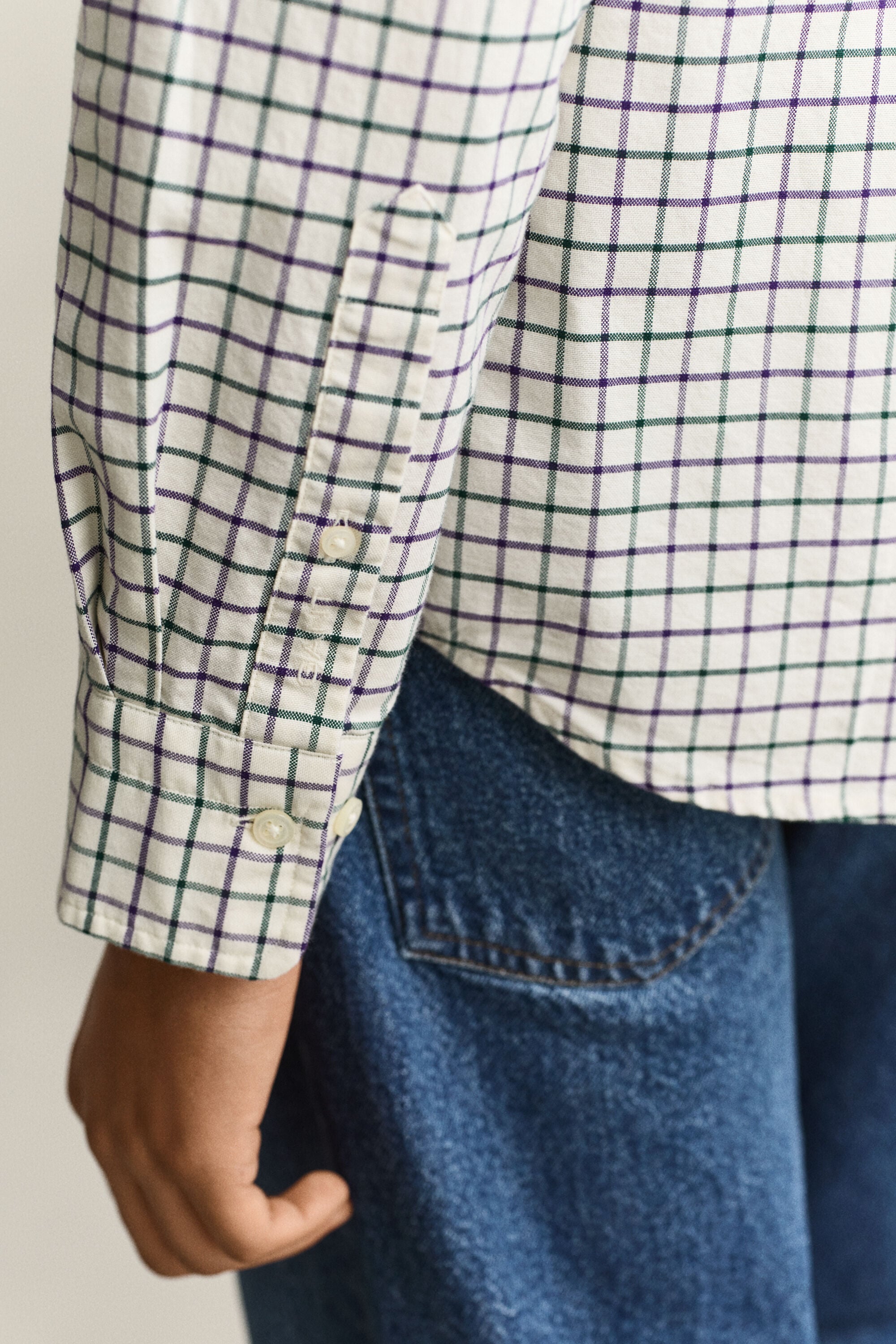 Camisa Oxford Archive com padrão de xadrez