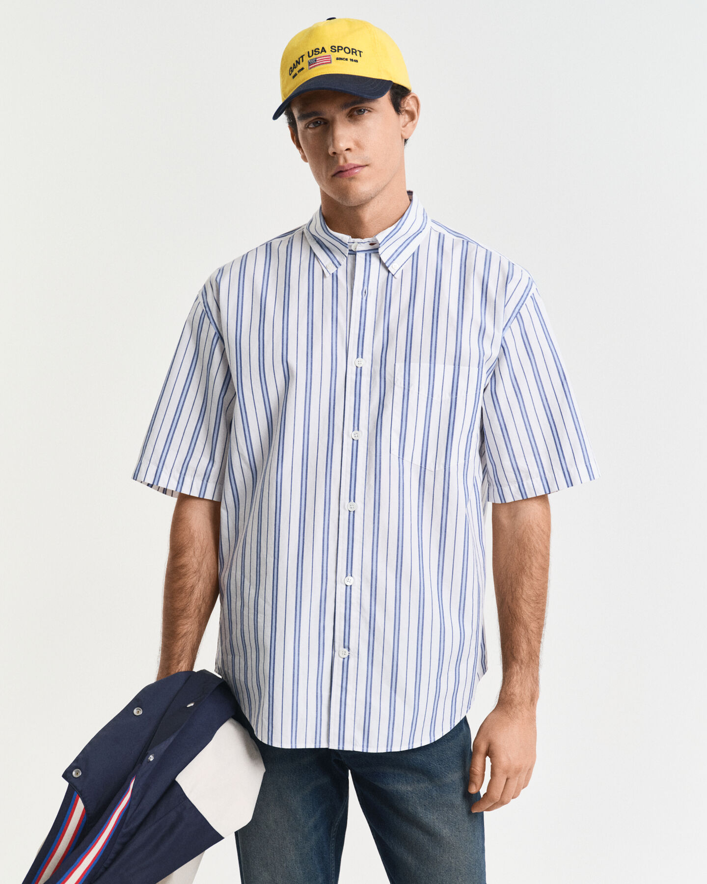 Camisa de manga curta Heritage Poplin relaxed fit