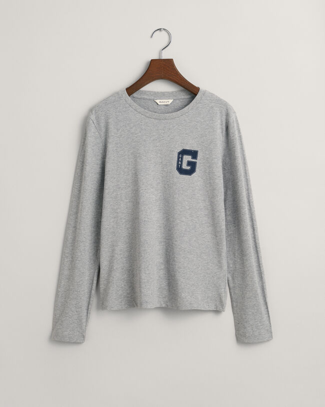 T-shirt de manga comprida com decote redondo G