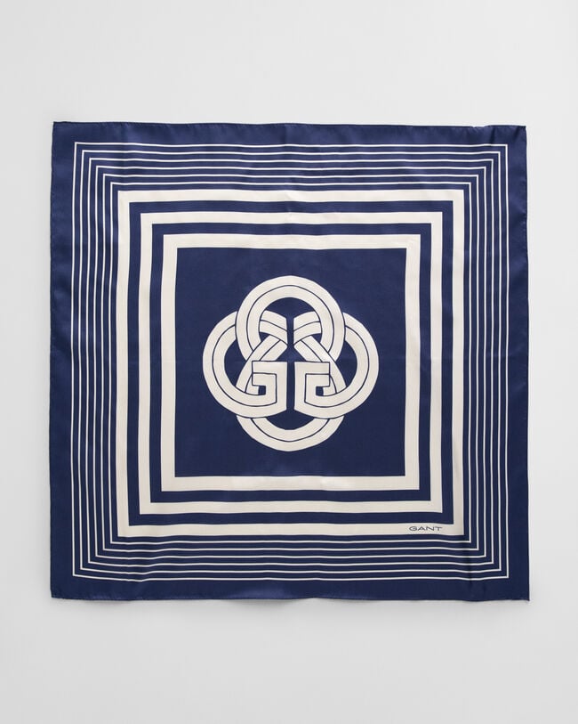 Lenço de seda Monogram com rebordo