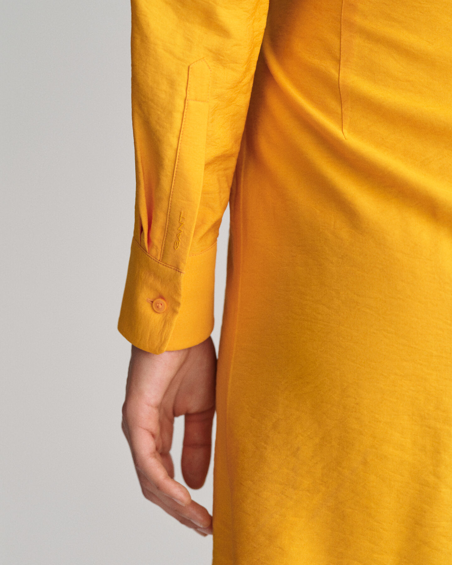 Vestido-camisa de trespasse