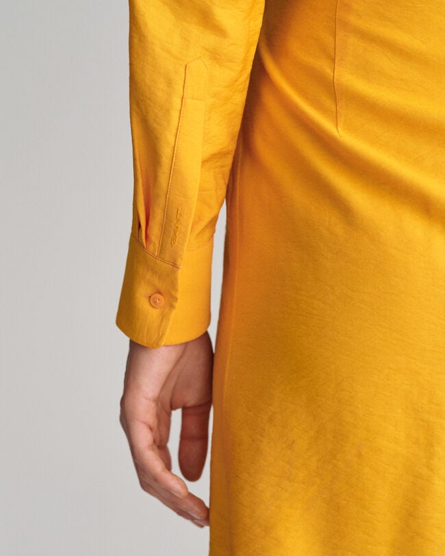 Vestido-camisa de trespasse