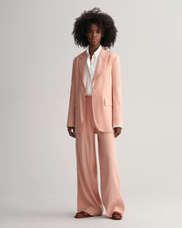 Blazer em linho com elastano regular fit