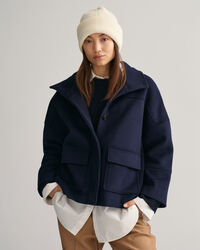 Gorro em lã canelada