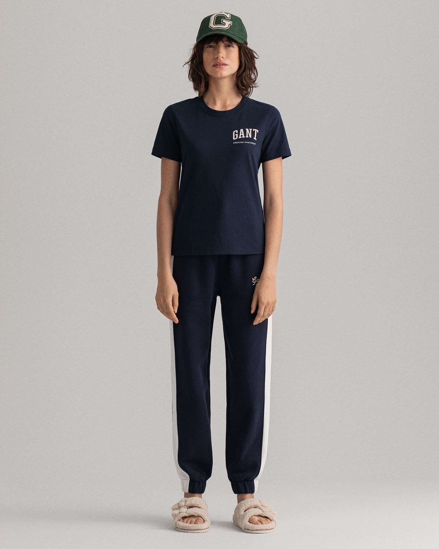 Calças desportivas com bloco de cor