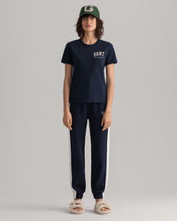 Calças desportivas com bloco de cor