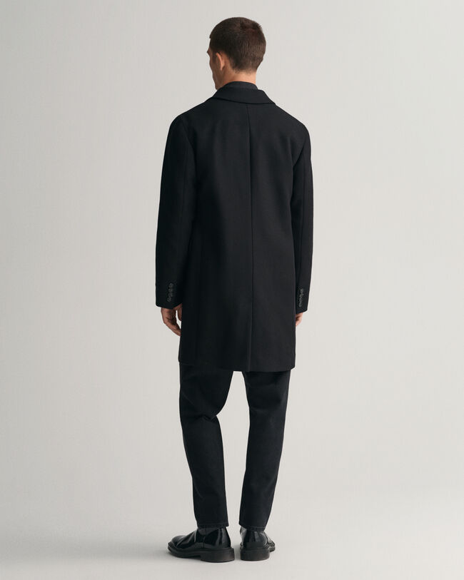 Sobretudo clássico formal em lã