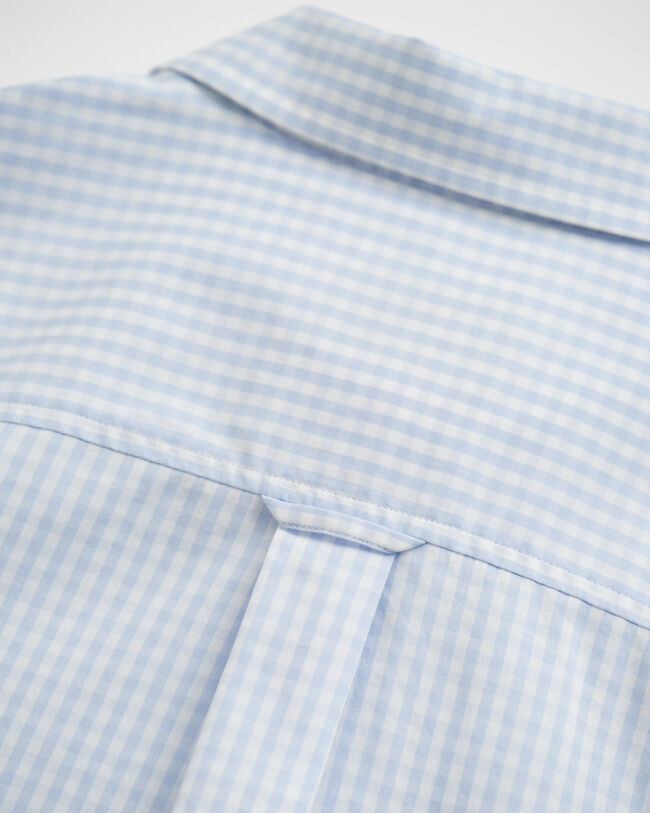 Camisa em popelina gingham regular fit